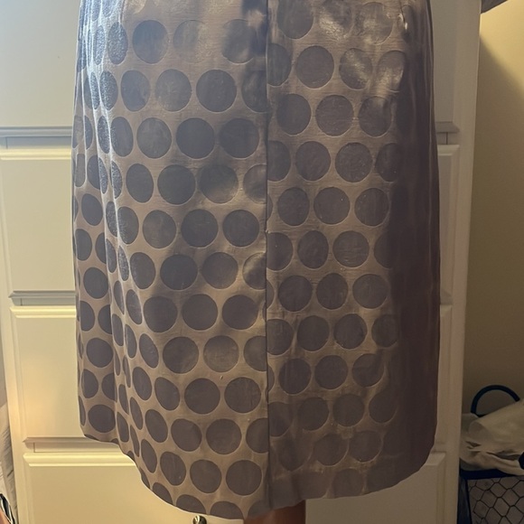 Loft sleeveless fully lined dress in a pewter color, size 4 - Picture 7 of 12